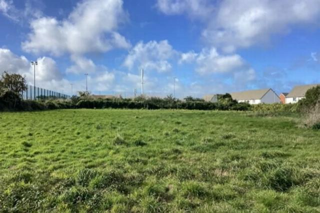 The land where the new houses will be built next to Hayle Football Club (Image: Cornwall Council) The land where the new houses will be built next to Hayle Football Club (Image: Cornwall Council)